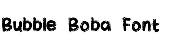 Bubble Boba Font free download