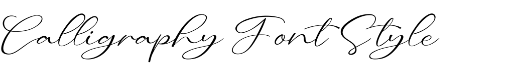 Calligraphy Font download