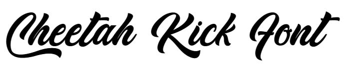 Cheetah Kick Font download