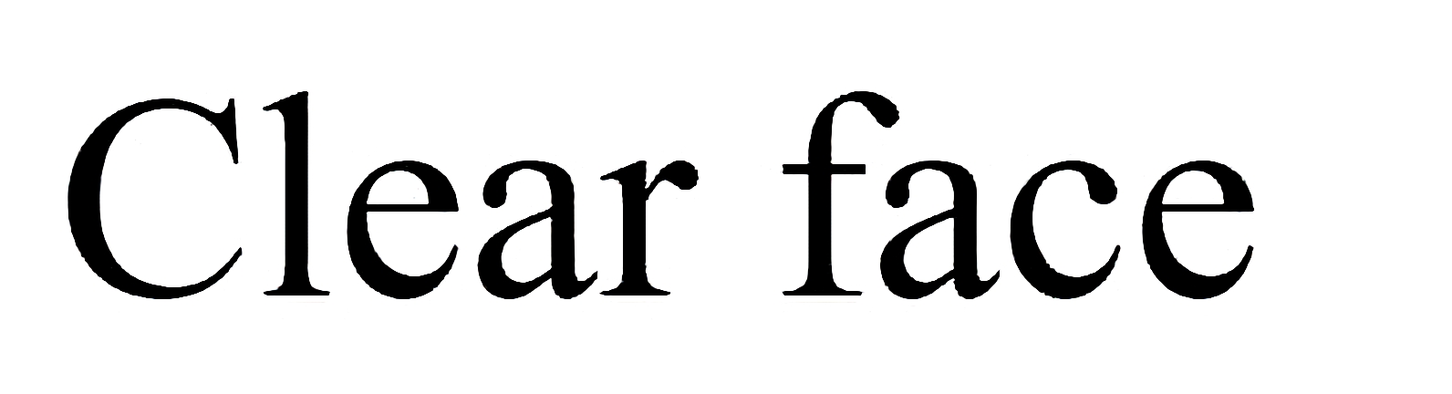 Clear face font style download