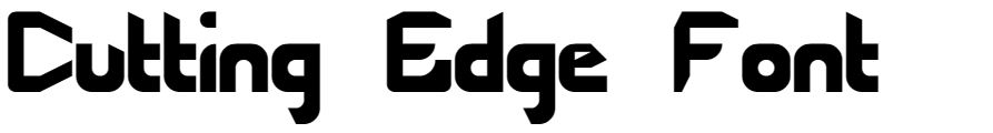 Cutting Edge Font free download