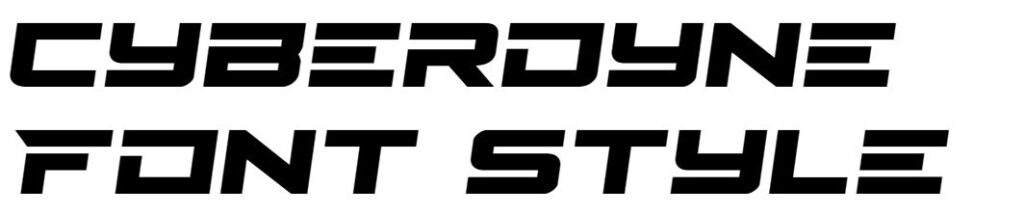 Cyberdyne Font free download