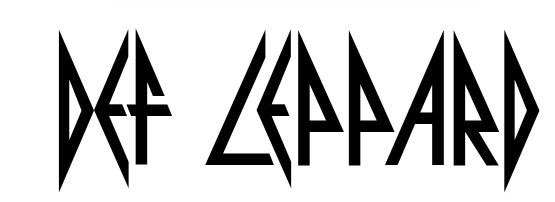 Def Leppard font download , Pyrite font download