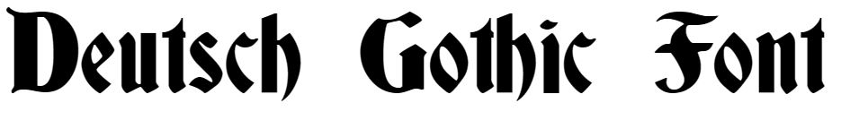 Deutsch Gothic Font free download