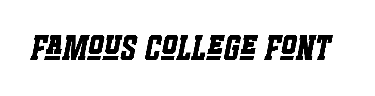 Famous College Font free download