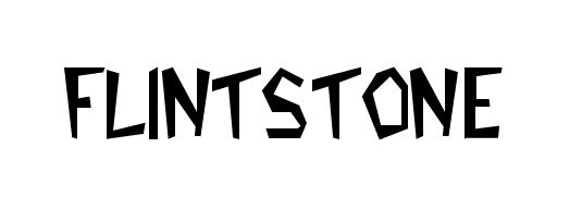 Flintstone font download