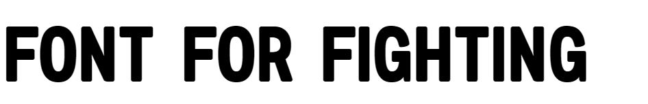 Font For Fighting font free download