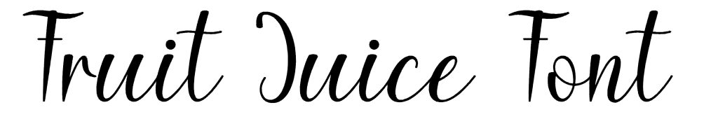 Fruit Juice Font