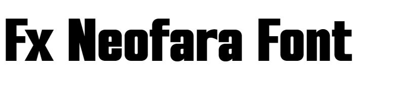 Fx Neofara Font free download