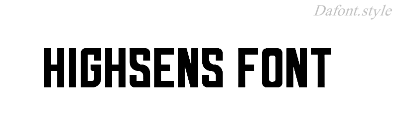 Highsens Font free download