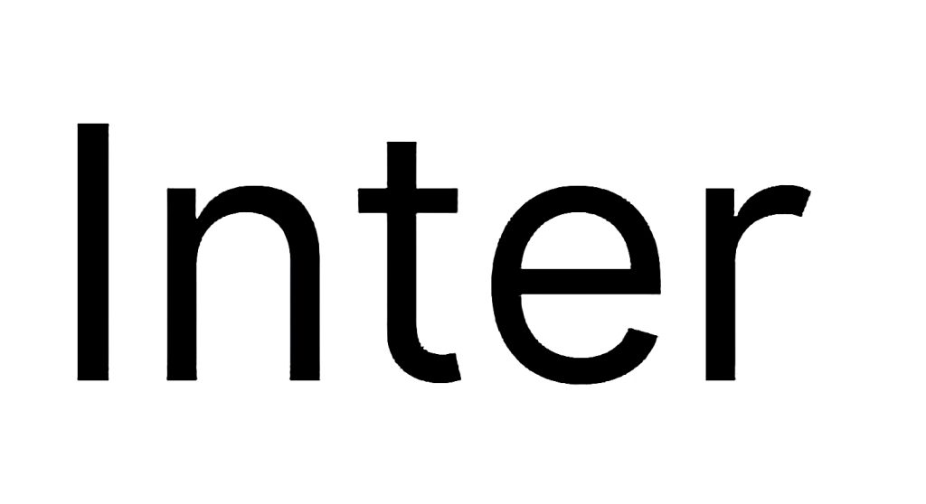 Inter black font download