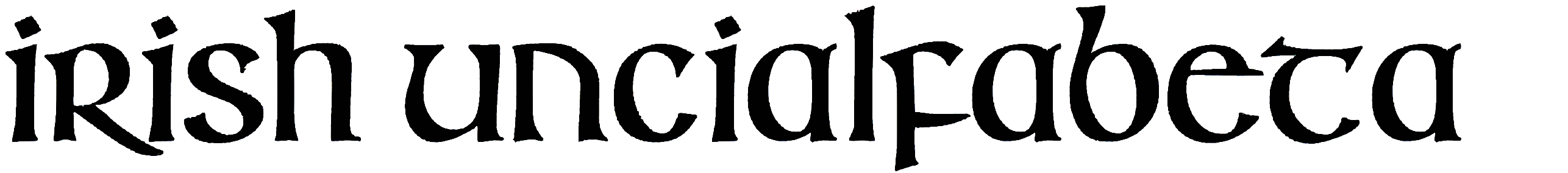 Irish Uncialfabeta font download