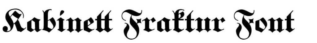 Kabinett Fraktur Font free download