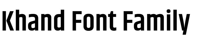 Khand Font free download