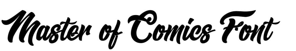 Master of Comics Font free download