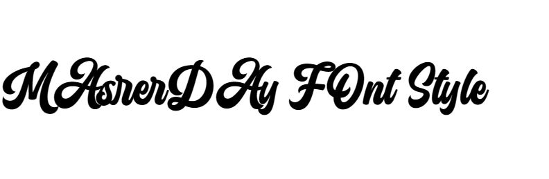 Masterday Font free download