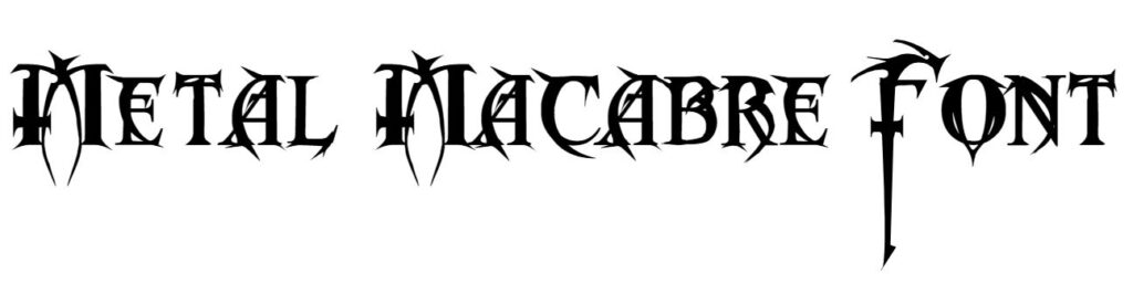 Metal Macabre Font free download