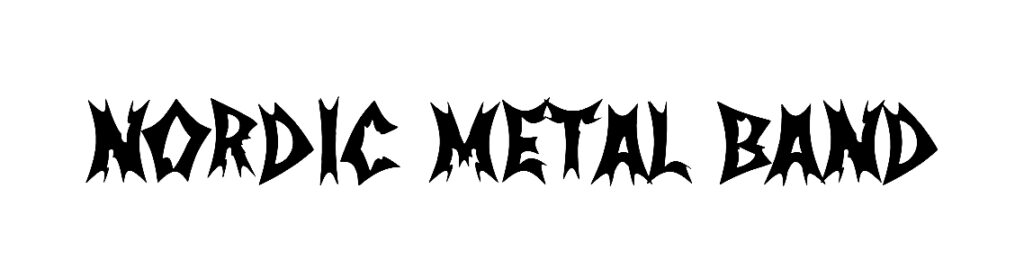 Nordic Metal Band font download