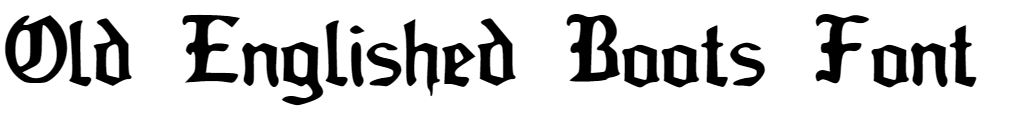 Old Englished Boots Font free download