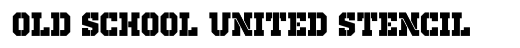 Old School United Stencil Font Download , Dafont Free Font