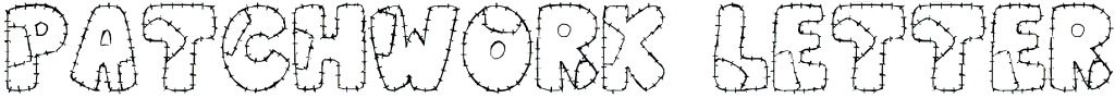 Patchwork Letter font download