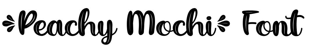 Peachy Mochi Font free download