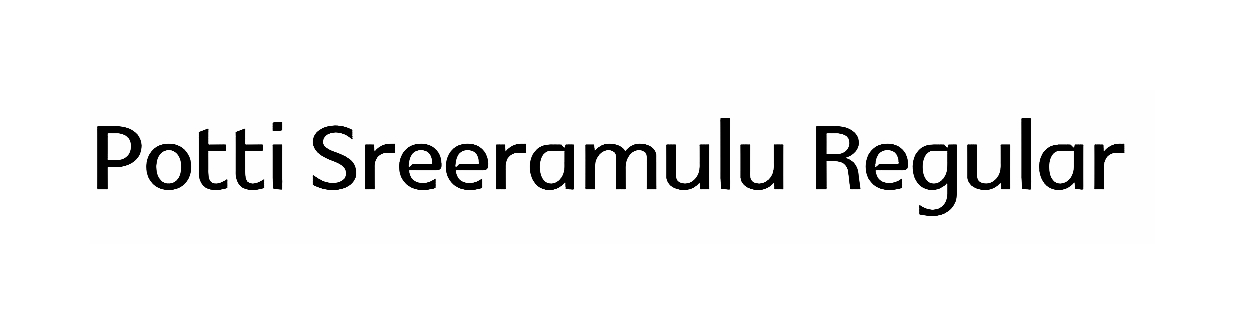 Potti Sreeramulu Regular font free download Telugu Fonts