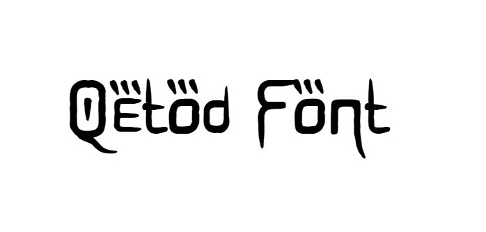 Qetod Font download