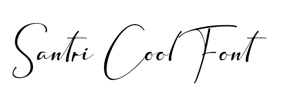 Santri Cool font download signature font