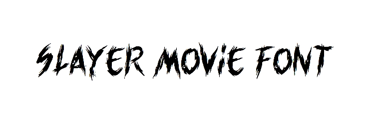 Slayer movie Font download