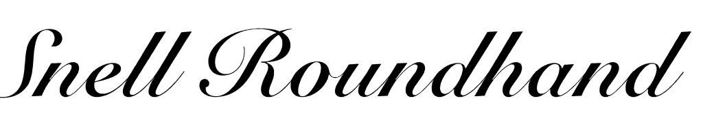 Snell Roundhand font download Snell Round hand font