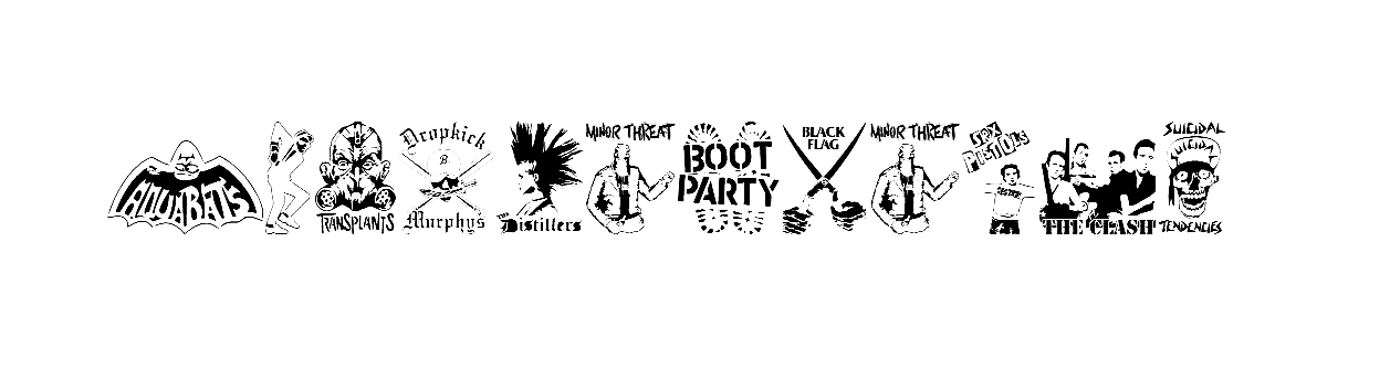 Stencil Punks Band Logos font download