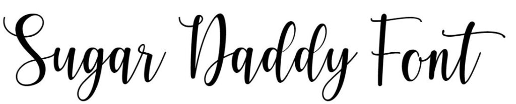 Sugar Daddy Font free download