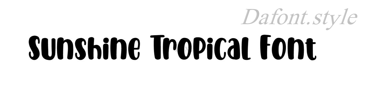 Sunshine Tropical Font free download