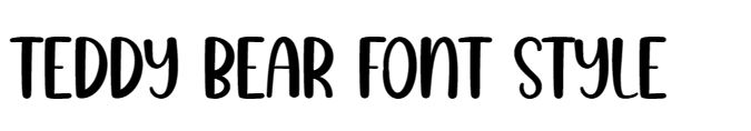 Teddy Bear Font free download