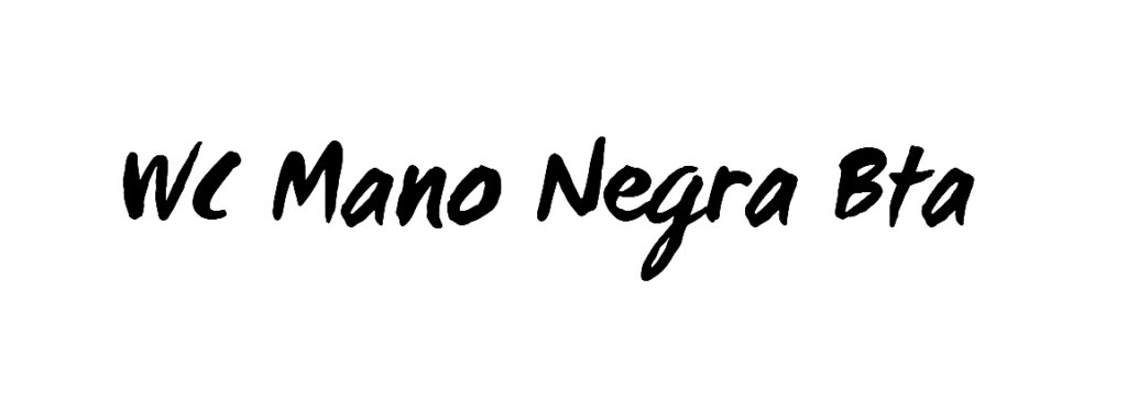 WC Mano Negra Bta font download