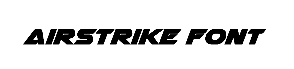 Airstrike Font download #bold , #italic