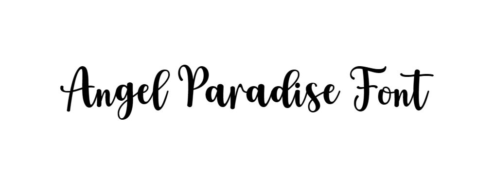 Angel paradise font free download