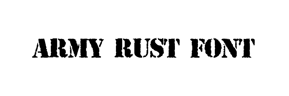 Army Rust Font download
