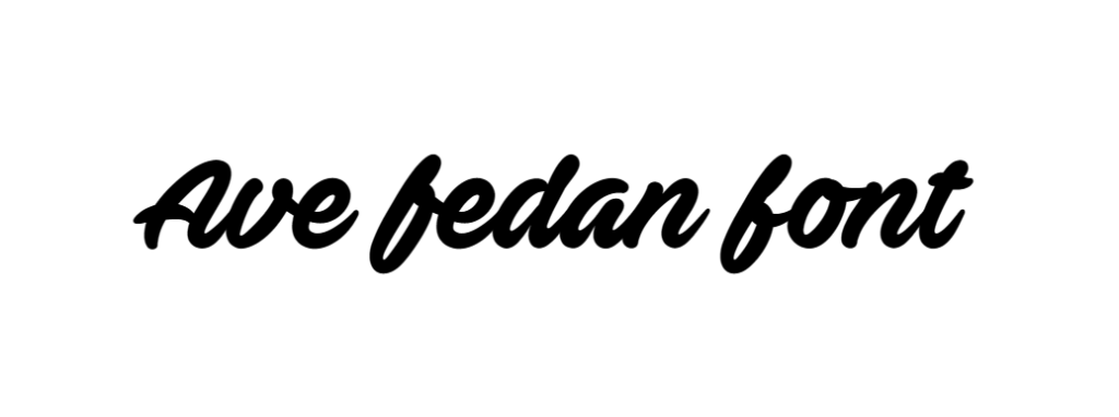 Ave fedan font free download