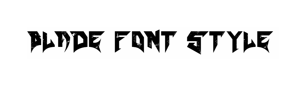 Blade Font download