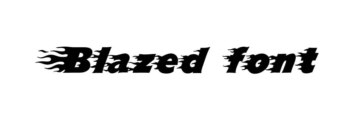 Blazed font download free