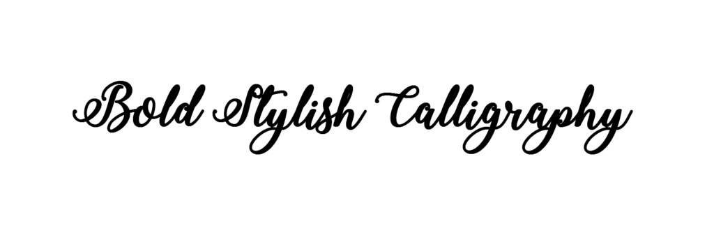 Bold Stylish Calligraphy font download