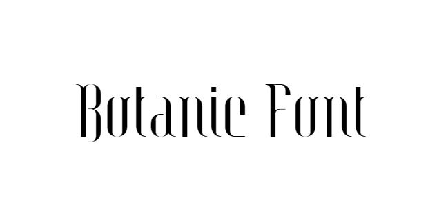 Botanic Font download