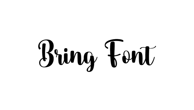 Bring Font download