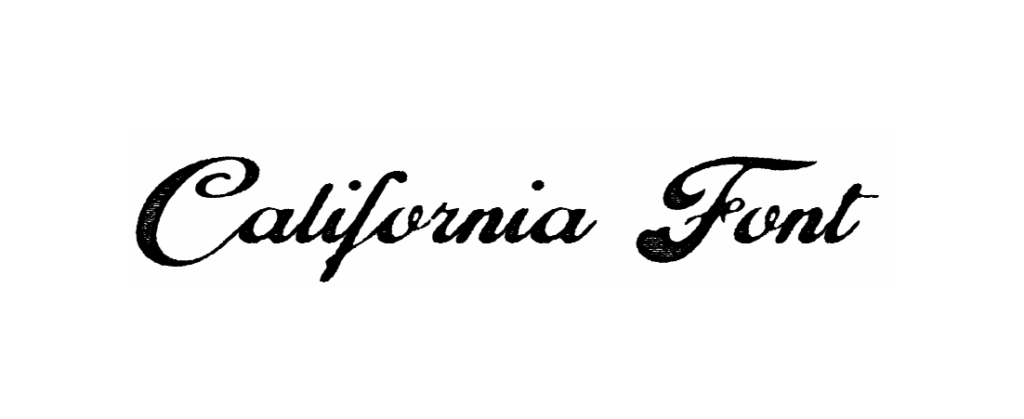 California Font download