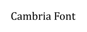 Cambria Font Download