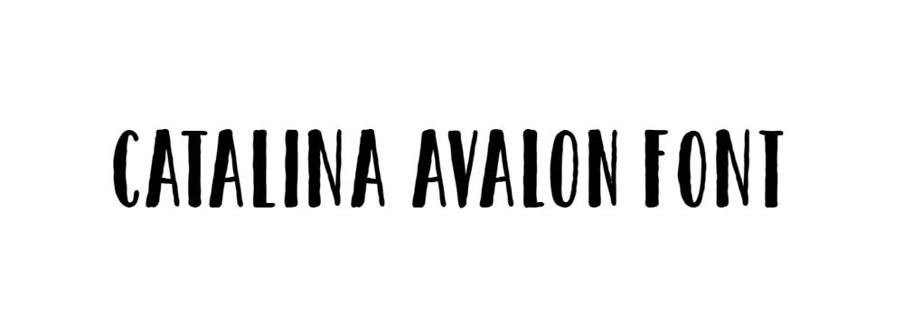 Catalina avalon font free download