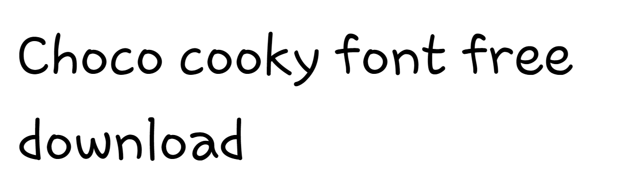 Download Choco cooky font