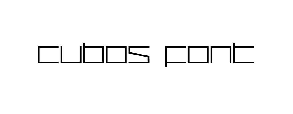 Cubos Font download